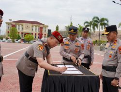 Penyegaran Organisasi, Kapolda Sulteng Pimpin Sertijab Dirreskrimsus dan Kapolres Sigi